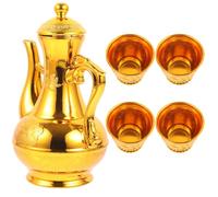 ARTIBETTER Set de 1 Petite Tasse Réutilisable en Plastique Or pour Offrandes Bouddhistes, Bouilloire Élégante Inspirée Culture Traditionnelle, pour Rituels Cérémoniels