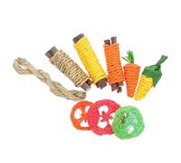 Artibetter Set de Jouets à Mâcher pour Lapin et Hamster Accessoires Exercice et Santé Dentaire pour Petits Rongeurs Jouets Anti-Stress pour Cochons et Furets