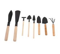 ARTIBETTER Set Outils de Jardinage avec Manches Bois Pelle Râteau et Binette Robustes Outils Légers pour Plantation et Entretien de Plantes Pot pour Jardin et Balcon