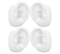 Artibetter Silicone Modèles D'oreilles Artificielles Blanc 2 Paires, pour Pratique du Piercing en Institutions, Simulation Réaliste