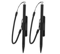 Artibetter Stylet pour Écrans Tactiles Résistif en Métal avec Cordon Anti-Perte et Clip, Design Ergonomique, Compatible avec Dispositifs Industriels, Lot de 2 Pièces