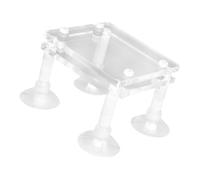 Artibetter Support Antichoc Transparent pour Pompe Submersible D’Aquarium, Support Robuste en Acrylique Surélevé Ventouse, Accessoire Fiable pour Pompe à Eau et Filtration Aquarium, Grosse