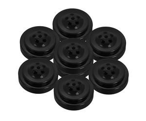 Artibetter Support de Drapeau Portable Facile à Ranger en Plastique Noir 8pcs pour Petits Drapeaux pour Salle de Conférence et Centre Commercial