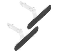 Artibetter Support de Fixation pour Bureau à Panneaux Perforés en Métal Blanc, Installation Facile sans Perçage, Structure Verticale, pour Studio et Maison, Lot de 2 Pièces