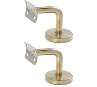 Artibetter Support de Main Courante en Acier Inoxydable 2pcs, Design Classique, Stable et Facile à Monter, Support Mural pour Rampe D'escalier Intérieur et Extérieur