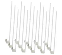 Artibetter Support de Mât de Drapeau Amovible pour Voiture Clip, 38 Cm Plastique Compact, Accessoire Extérieur pour Vitre de Véhicule, Lot de 15 Pièces, Fixation Facile pour Drapeaux Auto