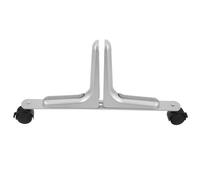 Artibetter Support de Paravent de Séparation de Pièce Argenté Socle Stable et roulettes Mobiles Pied Pliable Compatible Cloison Intérieure et Extérieure Accessoire Pratique pour Salle de