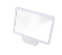 Artibetter Support De Téléphone Portable avec Amplificateur Écran Loupe pour Smartphone Agrandisseur Image pour Regarder des Films Et Lire Blanc