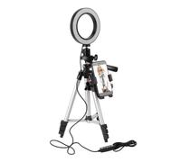 ARTIBETTER Support De Téléphone pour Diffusion avec Lumière Réglable 5 7 Pouces Universel Adapté À La Taille des Téléphones De Votre Main