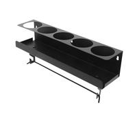 Artibetter Support Mural Multifonction Compartiments pour Aérosols et Porte-essuie-Tout Étagère Vintage Style Ferme Organiseur Métallique Robuste pour Garage et Espace de Travail