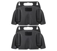Artibetter Support Mural pour Tuyau D'arrosage Jardin 2pcs en PP Noir, Installation Facile, Montage Mural pour Rangement Extérieur Pratique