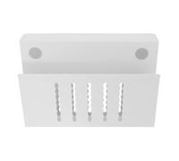 Artibetter Support Portable pour Ordinateur Portable Blanc avec Pince sans Perçage, Rack de Refroidissement Intégré, Organisateur Suspendu de Bureau pour Gestion des Câbles et Documents,