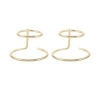 Artibetter Support pour Petit Globe Terrestre en Métal Double Cercle, Solution Légère et Multifonctionnelle pour Présentation de Sphères de Cristal à Domicile, Lot de 2pcs