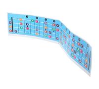 Artibetter Tableau D'accords de Basse Bleu en Papier Couché pour Étudiants et Professeurs, Support pour Débutants et Théorie Musicale