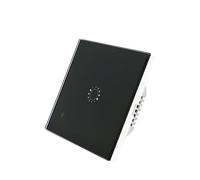 ARTIBETTER Tactile Wifi Noir À Distance Pour ÉClairage Led Panneau En Verre Trempé 1 Gang Commande Vocale Et TéLéCommande Sans Fil Pour Maison