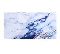 Artibetter Tapis de Souris à Motif Marbre en PU, Grand Format, Blanc