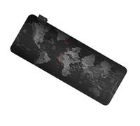 Artibetter Tapis de Souris Gamer RGB Surface en Tissu Doux et Base en Caoutchouc Antidérapante, pour Bureau et Jeux, Accessoires de Bureau Lumineux et Confortable