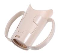 Artibetter Tasse à Bec Support de Rééducation et Prévention de L'étouffement Beige pour Personnes Âgées avec Double Poignée en Plastique pour Usage Chevet