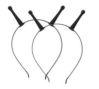 ARTIBETTER -tête 2 Pièces : Accessoires pour Cheveux avec Antenne en Plastique pour Fête Spatiale - Couvre-chef Classique D'halloween Cosplay pour Adultes Et Enfants (noir)