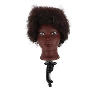 Artibetter Tête de mannequin pour l'entraînement aux coiffures africaines, boucles afro avec support à pince, outil de formation pour tresses, twists et nattes collées