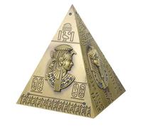 Artibetter Tirelire Pyramide Alliage Décorative pour Bureau Modèle Égyptien Décoration Originale et Fonctionnelle pour Maison ou Bureau Grand Format