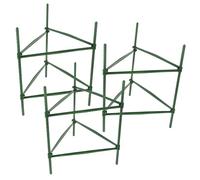 Artibetter Treillis pour Légumes Vert en Acier et Plastique, 3 Sets sans Outils, Support pour Plantes de Jardin comme Roses et Plants Débutants, Encourage la Croissance Verticale