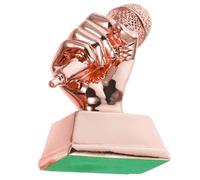Artibetter Trophée en Résine Créatif pour Concours de Chant Microphone, Décoration Lumineuse et Encouragement pour Garçon et Filles en Salle de Classe ou Chambre D'garçon et Filles