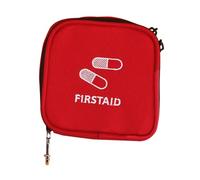 ARTIBETTER Trousse de Premiers Soins Portable en Tissu Oxford Rouge, Légère et Résistante à L'eau, Fermeture Éclair Intégrale et Compartiments Multiples, pour Randonnée, Camping et