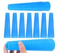 Artibetter Tubes en Plastique Coniques Bleu Optimisation D'espace et Angle Précis Lot de 10 pour Bobines de Fil à Broder Production Textile et Gestion de Ligne