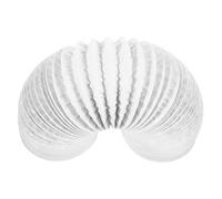 Artibetter Tuyau de Ventilation Pvc et Feuille D’aluminium, Flexible et Extensible, Blanc, pour Sèche-linge, la Cuisine et Salle de Bain, Installation Facile