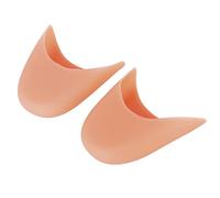 Artibetter Une paire de chaussures de danse de ballet en pointe en gel de silicone souple avec protège-orteils (Nude)