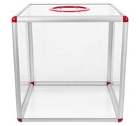 Artibetter Urne Transparente en Acrylique Moyen Format pour Tombola, Boîte à Billets et Dons, Boîte de Jeu Polyvalente pour Fêtes, Événements et Activités Festives - 1 Pièce