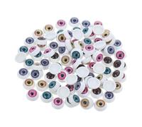 Artibetter Yeux De Poupée Ronds Diy 12mm Pour Loisirs Créatifs Garçon Et Filles, 100 Pièces En Résine Colorée Assortie, Accessoires De Décoration Artisanale Amusante
