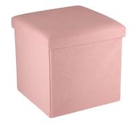 ARTICASA Tabouret avec espace de rangement rose ED-255281ruzo