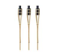 Articasa Torches de jardin - naturel - lot de 3 - 63 cm