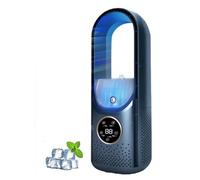 ArticBlast Le Climatiseur Portable Refroidisseur D’air Par Évaporation - Shopibest Mini Climatiseur Mobile Silencieux USB Pour Bureau À Domicile Pour La Maison, Le Bureau (Bleu)
