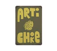 Artichaut Art Alimentaire Artichaut Affiche Légumes Art Légumes Bio Décoration Murale Plaque Métallique Affiche Culture Vintage Décoration Murale Aluminium Jardin Restaurant Salon Chambre 8*5.5 pouc