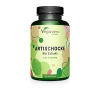 Artichaut BIO | Origine FRANCE | 2000 mg (extrait 20:1) | 2,5% Cynarine | Sans Additifs | Testé en Laboratoire | 120 gélules | Artichoke Extract | Vegavero®