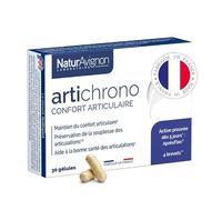 Artichrono | articulation | réduction des gênes à partir de 5 jours | action rapide | boswellia | PEA | Vitamine C | 4 brevets | Fabriqué en France | 30 gélules | Laboratoire NaturAvignon
