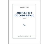 Article 353 du code pénal Tanguy Viel (Auteur)