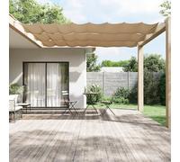 Article - Auvent vertical taupe 100 x 800 cm en tissu Oxford, pelouse et jardin, extérieur, parasols et parasols