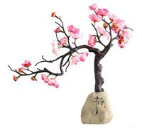 Article de décoration en résine reflétant les principes de l'art chinois pour une composition intérieure équilibrée dans les espaces de vie (calme + rose)