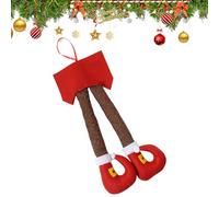 Article de décoration pour le coffre | Pendentif en forme de jambe de Père Noël | Décoration de coffre de voiture - Pour sapin de Noël, SUV, camion, moto, véhicule scooter