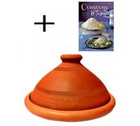 Article Décoratif Tajine 2 Pièces Naturel Marocaine Ø30cm Boho Vintage