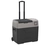 Article-Glacière avec roue et poignée en polypropylène noir et gris 50 L pour cuisine et salle à manger, transporteurs de nourriture et de boissons, glacières