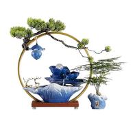 Articles De Décoration De Maison Fontaine de Table à Eau Courante créative Ornements Roue Feng Shui Boule d'eau en Circulation Petite décoration Bureau Fontaine Cascade De Table