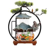 Articles De Décoration De Maison Fontaine de Table créative for Petit Salon, Ornements d'eau en Circulation, Fontaine décorative for Bureau, Aquarium Fontaine Cascade De Table