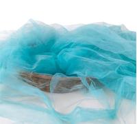 Articles de décoration de mariage romantique, déco Rideau de gaze de couleur, artisanat de bricolage, processus de fabrication de bijoux en perles, embellissement(Light blue)