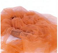 Articles de décoration de mariage romantique, déco Rideau de gaze de couleur, artisanat de bricolage, processus de fabrication de bijoux en perles, embellissement(Orange)