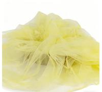 Articles de décoration de mariage romantique, déco Rideau de gaze de couleur, artisanat de bricolage, processus de fabrication de bijoux en perles, embellissement(Light yellow)